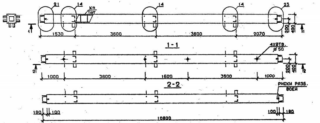 Колонна 4КС 36.108-9-с Серия 1.020.1-2с/89